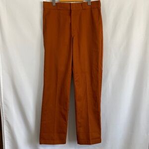 Dickies 874 Original Fit Work Pants - Rust Orange, Men's Size 34x32